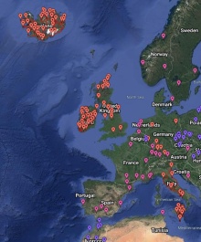 Western Europe map