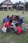 Butchering Crocodile Caught