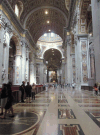 Inside St Peter's Basilica